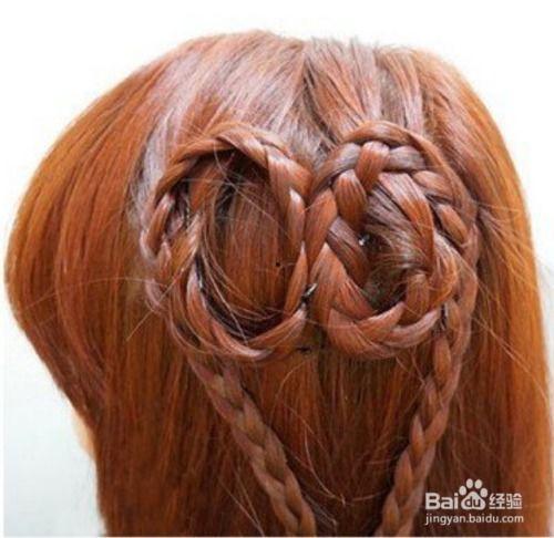简单心形头发编法视频,打造浪漫心形发型